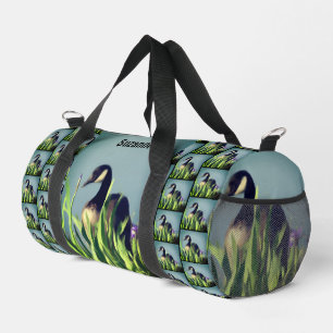 Canada Goose Irises Painting Personalized Duffle Bag