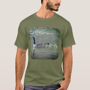 Canada Goose Mom And Babies Nature T-Shirt
