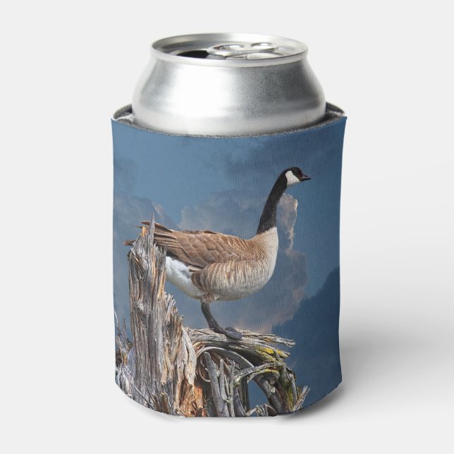 CANADA GOOSE ON A SNAG CAN COOLER (Can Front)