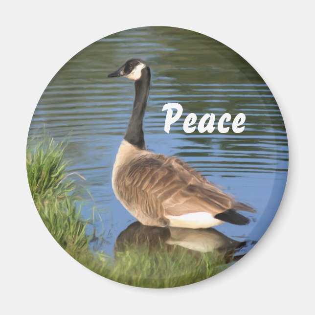Canada Goose Peace Inspirational Magnet (Front)