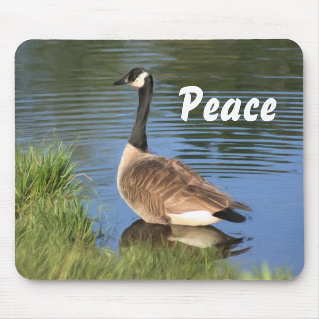 Canada Goose Peace Inspirational  Mouse Pad (Front)