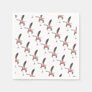 Canada Goose Playing Hockey Napkin