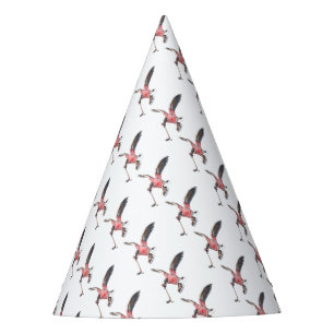 Canada Goose Playing Hockey Party Hat