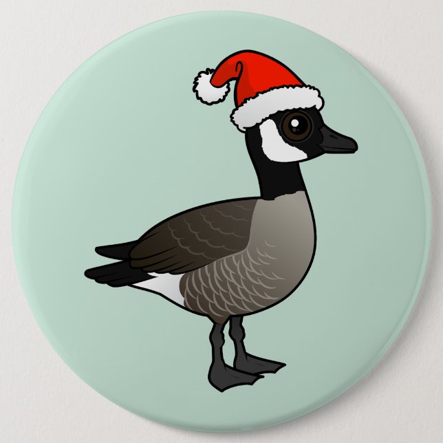 Canada Goose Santa 6 Inch Round Button (Front)