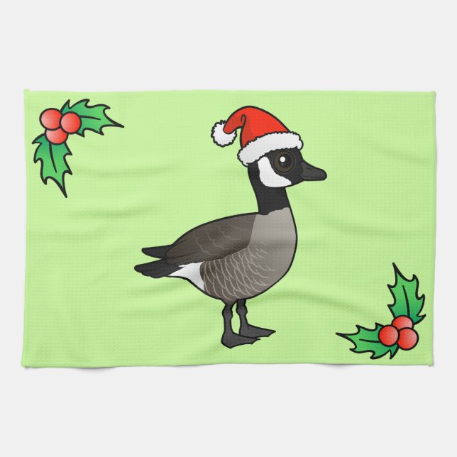 Canada Goose Santa Kitchen Towel (Horizontal)