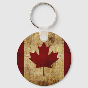 Canada / grunged Flag Keychain