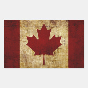 Canada / grunged Flag Sticker
