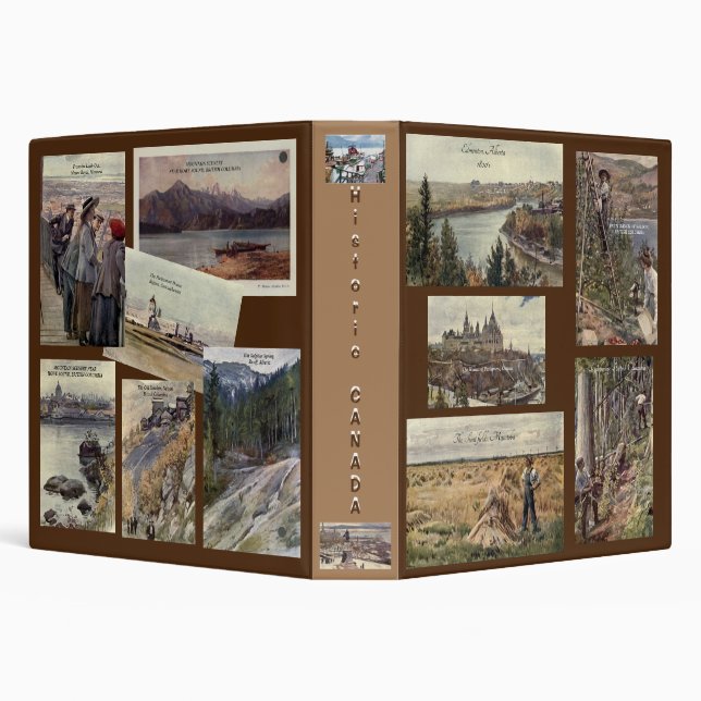 "Canada historique" Classeur signature Avery, 1,5" (Arrière-plan)