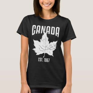 Canada Hockey East 1867 Flag Patriotic Women Men T-Shirt