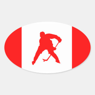 Canada Hockey   Oval Sticker