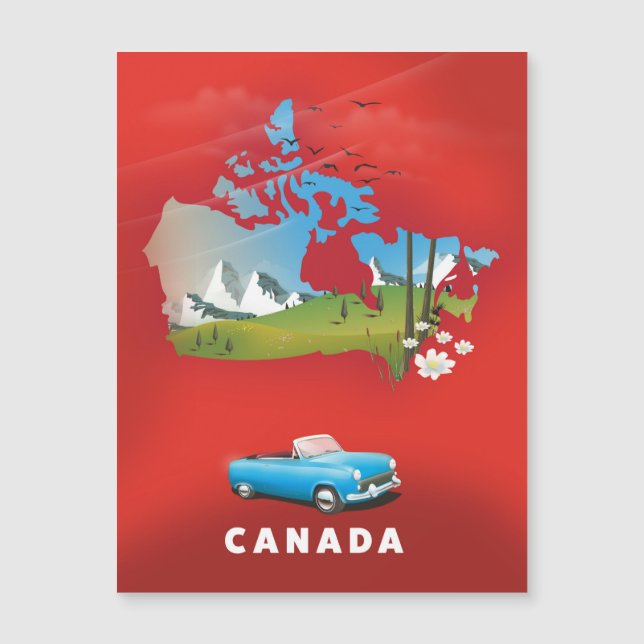 Canada illustrated travel print. (Front)