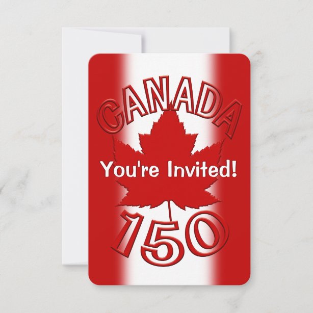Canada Day Party Invitations Zazzle CA