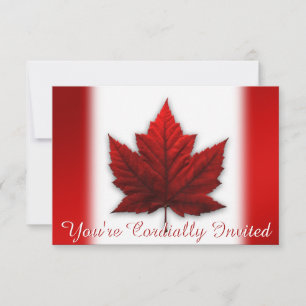 Canada Invitations Personalized Canada RSVP Cards