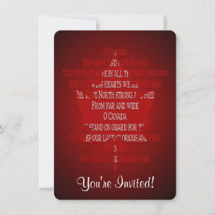 Canada Invitations Personalized Canada RSVP Cards