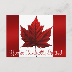 Canada Invitations Personalized Canada RSVP Cards
