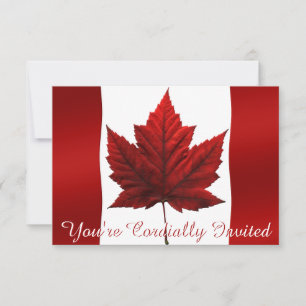 Canada Invitations Personalized Canada RSVP Cards