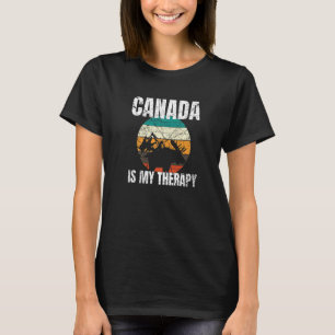 Canada Is My Therapy Canada Fan Emigrant   T-Shirt