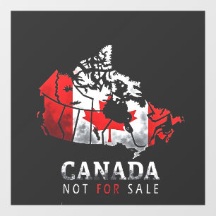 Canada Is Not for Sale Funny Trump America  Window Cling