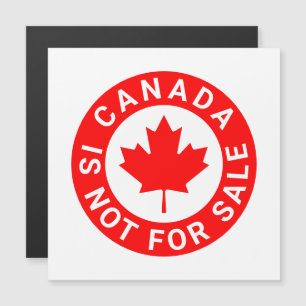 Canada is not for sale red maple leaf magnet