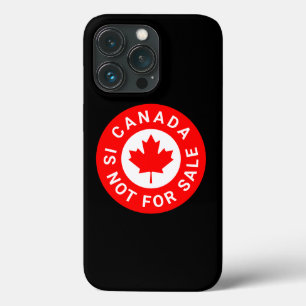 Canada is not for sale typography red maple leaf iPhone 13 pro case