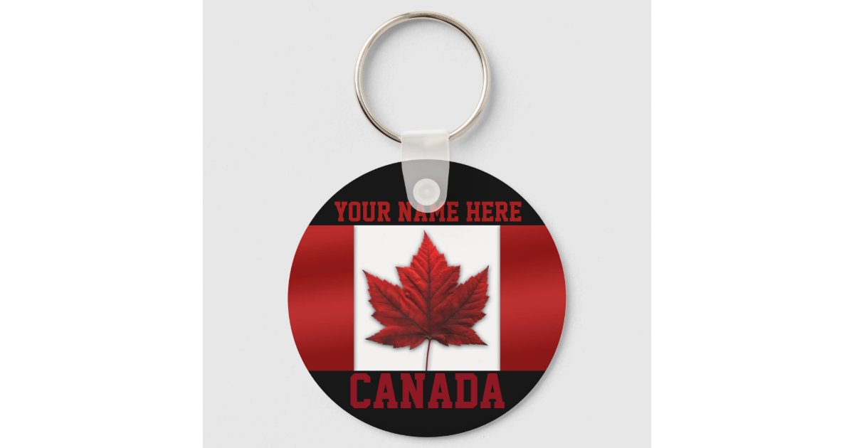 Canada Key Chain Personalized Canada Keychain Zazzle