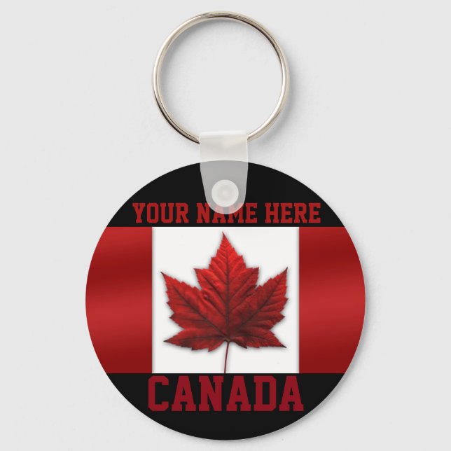 Canada Key Chain Personalized Canada Keychain (Front)