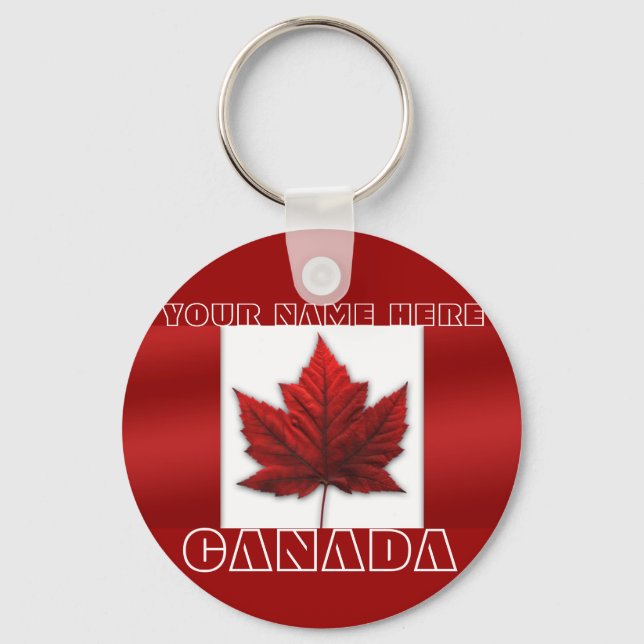 Canada Key Chain Personalized Canada Keychains (Front)