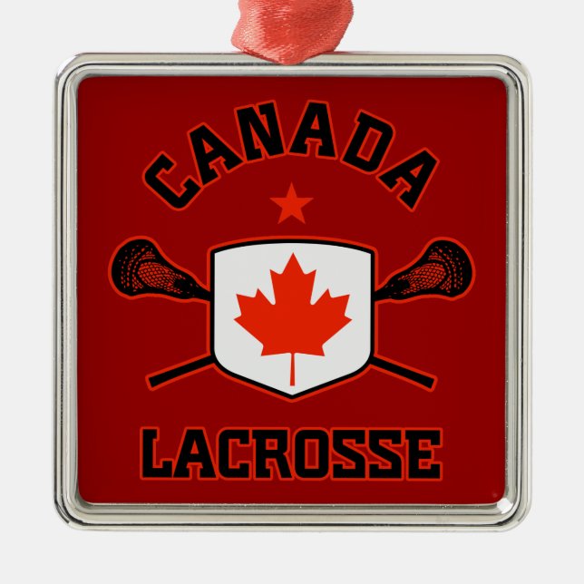 Canada Lacrosse Ornament (Front)