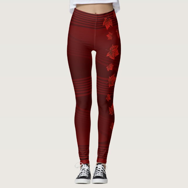 Canada Leggings Canada Souvenir Pants (Front)