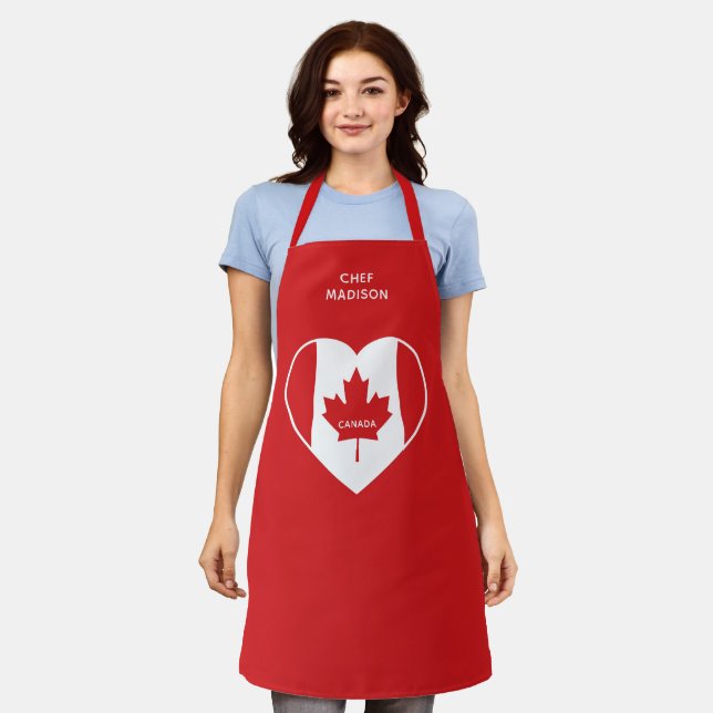 Canada Love custom name Apron (Worn)
