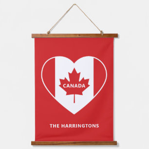 CANADA Love custom name Hanging Tapestry