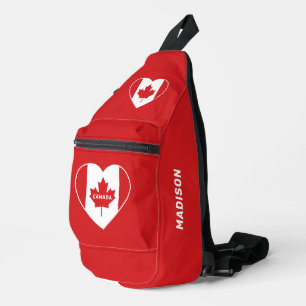 CANADA Love custom name Sling Bag