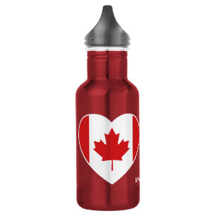 Canada Love custom name water bottles