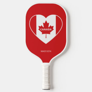CANADA Love custom text Pickleball Paddle