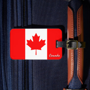 Canada Luggage Tags, patriotic Canadian Flag Tag