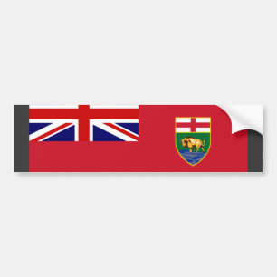 Canada Manitoba Flag Bumper Sticker
