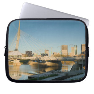 CANADA, Manitoba, Winnipeg: Esplanade Riel Laptop Sleeve