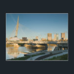 CANADA, Manitoba, Winnipeg: Esplanade Riel Postcard<br><div class="desc">COPYRIGHT Walter Bibikow / DanitaDelimont.com | CN03 WBI0017.jpg | CANADA,  Manitoba,  Winnipeg: Esplanade Riel Pedestrian Bridge / Morning</div>