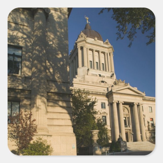 Canada, Manitoba, Winnipeg: Manitoba Legislative Square Sticker (Front)