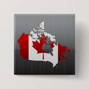 Canada: Map 2 Inch Square Button