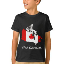 Canada map and flag
