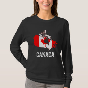 Canada Map and Flag  T-Shirt