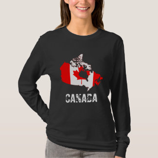 Canada Map and Flag T-Shirt