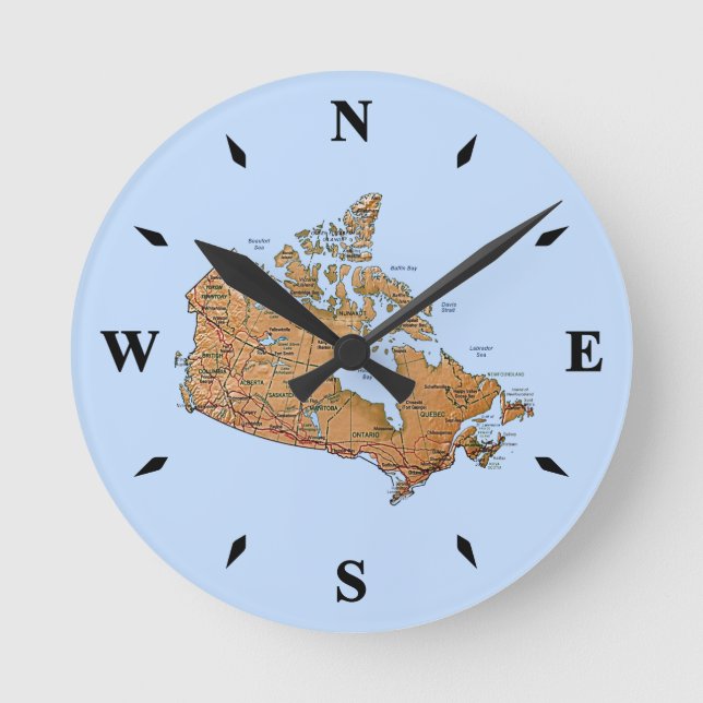 Canada Map Clock (Front)