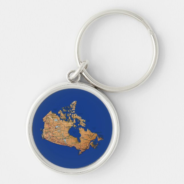 Canada Map Keychain (Front)
