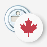 Canada Maple Leaf Bottle Opener Magnet