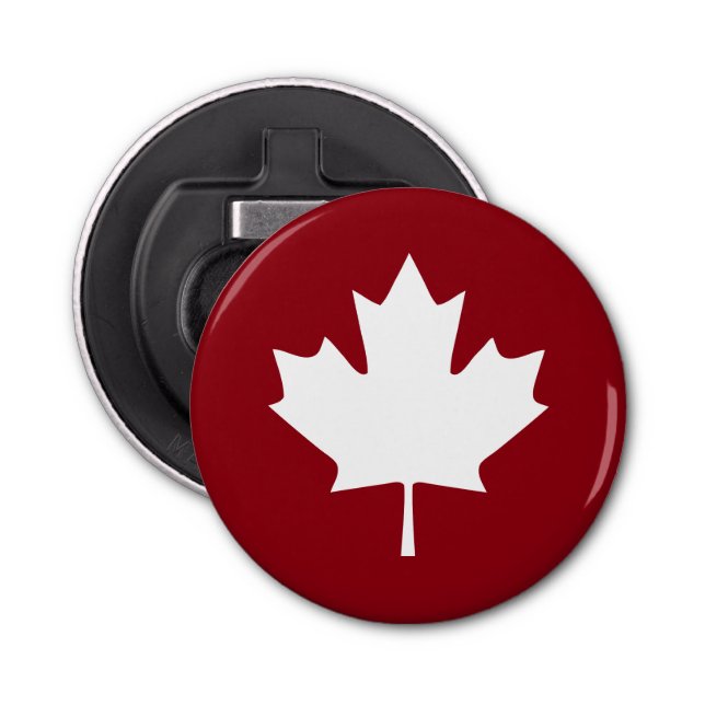Canada Maple Leaf Bottle Opener Magnet (Front)
