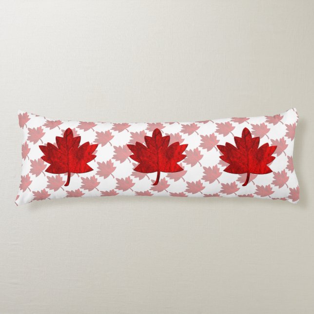 Canada-Maple Leaf by Shirley Taylor Body Pillow (Front)