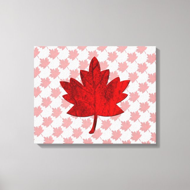 Canada-Maple Leaf by Shirley Taylor Canvas Print (Front)