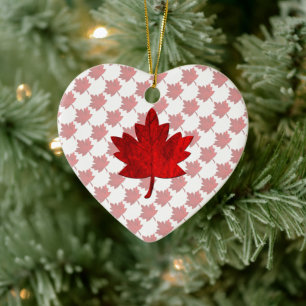 Canada-Maple Leaf by Shirley Taylor Ceramic Orname Ceramic Ornament
